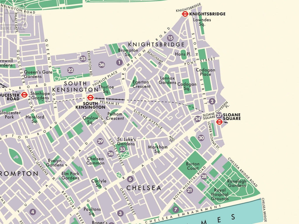 Kensington & Chelsea Map