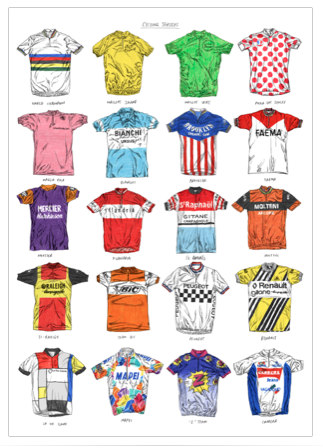 Cycling Jerseys Art Sport David Sparshott for We Built This City 2