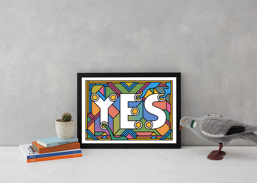 YES Art Typography Supermundane for We Built This City 4