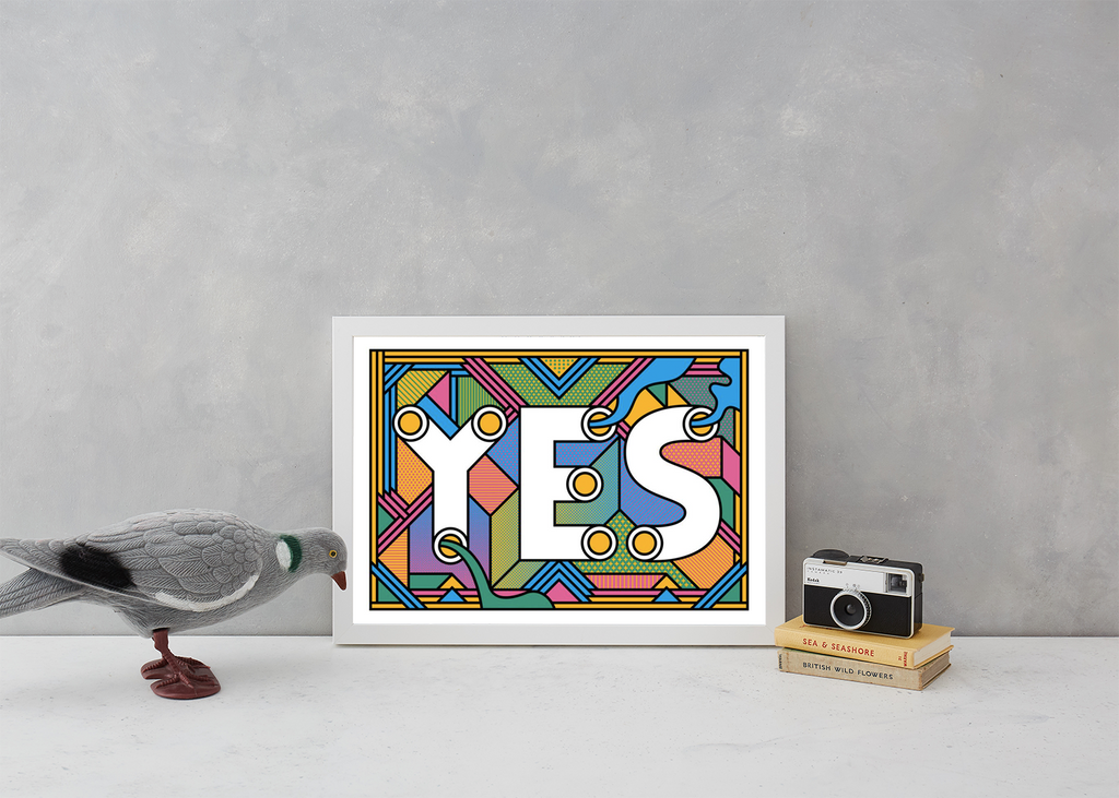 YES Art Typography Supermundane for We Built This City 5
