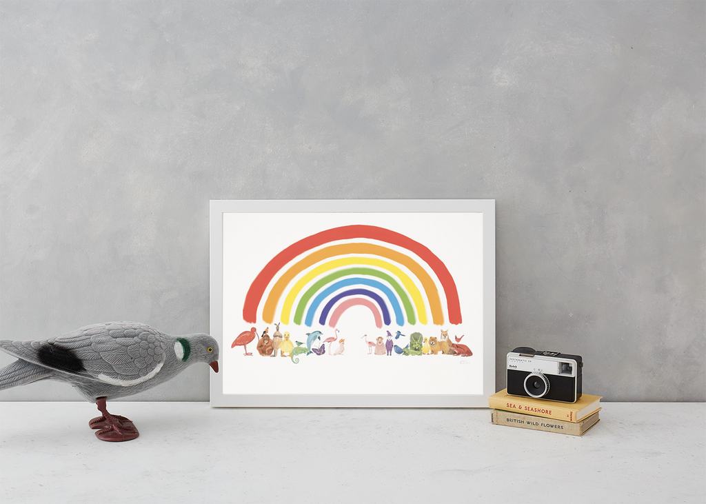 Animal Rainbow Art Wildlife Katie Viggers for We Built This City 3