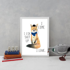 Fox Shit Up Art Humour Jolly Awesome for We Built This City 4