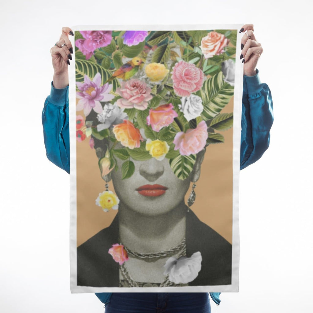 Frida Floral Teatowel (Orange)