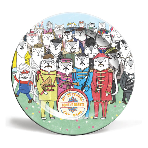 sgt pepper cats plate beatles 8 10 inch for We Built This City 1