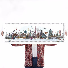 Arkitektur Lunduna Skyline Art Landmark Kristjana S Williams for We Built This City 1