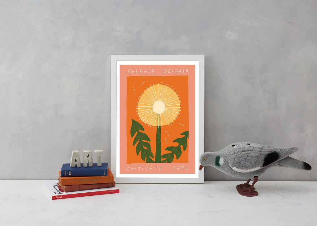 release despair cultivate hope garden flower sun orange happy positive vibes a3 lucy scott for We Built This City 3