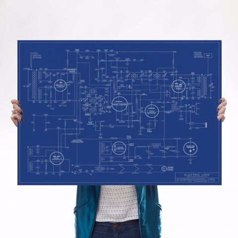 Electric Love Blueprint Art Music Dorothy for We Built This City 1