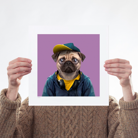 Nuan, the Pug Art Wildlife Yago Partal for We Built This City 1