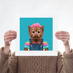 Abby, the British Shorthair Cat Art Wildlife Yago Partal for We Built This City 1