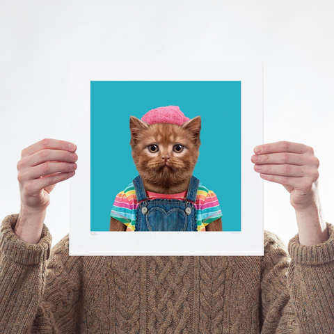 Abby, the British Shorthair Cat Art Wildlife Yago Partal for We Built This City 1