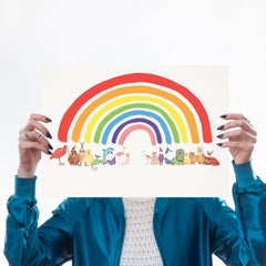 Animal Rainbow Art Wildlife Katie Viggers for We Built This City 1