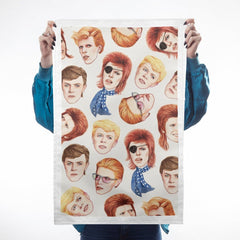 Fabulous Bowie Tea Towel Kitchen Textiles - Teatowels Helen Green for We Built This City 1
